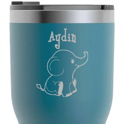 Safari RTIC Tumbler - Dark Teal - Laser Engraved - Double-Sided (Personalized)