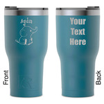 Safari RTIC Tumbler - Dark Teal - Laser Engraved - Double-Sided (Personalized)