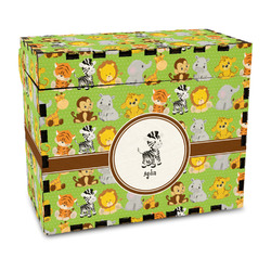 Safari Wood Recipe Box - Full Color Print (Personalized)