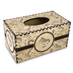Safari Wood Tissue Box Cover - Rectangle (Personalized)