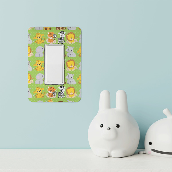 Safari Rocker Light Switch Covers - Single - IN CONTEXT