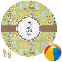 Safari Round Beach Towel (Personalized)