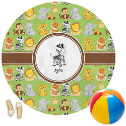 Safari Round Beach Towel (Personalized)