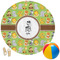 Safari Round Beach Towel (Personalized)