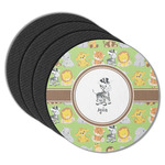 Safari Round Rubber Backed Coasters - Set of 4 (Personalized)