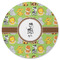 Safari Round Rubber Backed Coaster (Personalized)