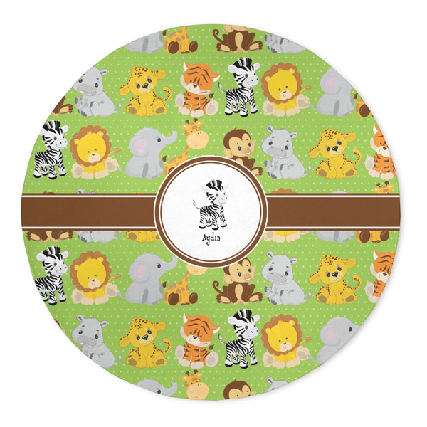 Custom Safari 5' Round Indoor Area Rug (Personalized)