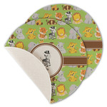 Safari Round Linen Placemat - Single Sided - Set of 4 (Personalized)