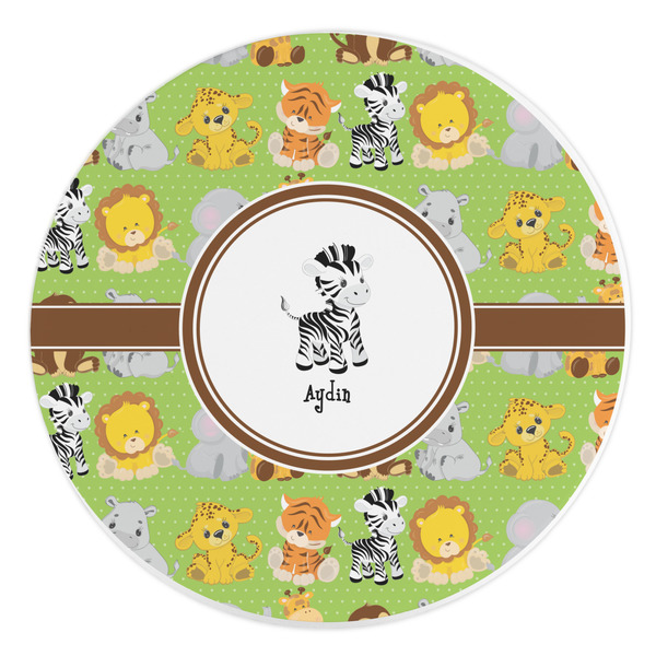 Custom Safari Round Stone Trivet (Personalized)