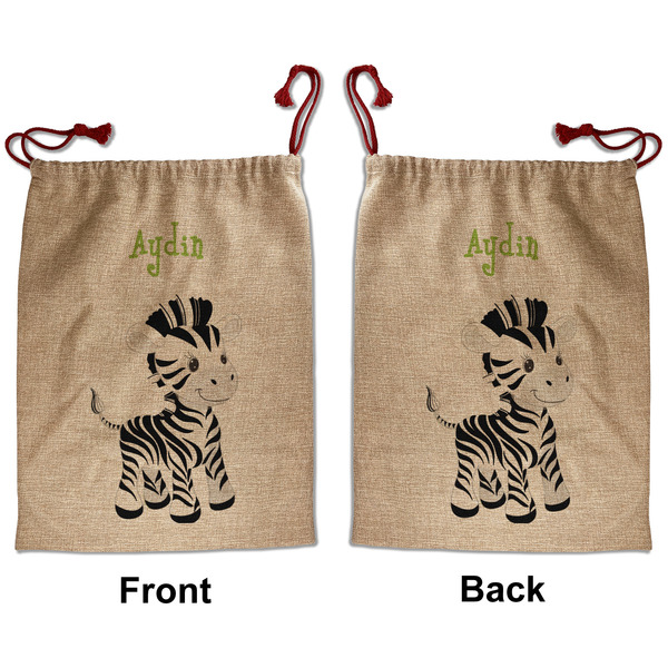 Safari Santa Bag - Front and Back