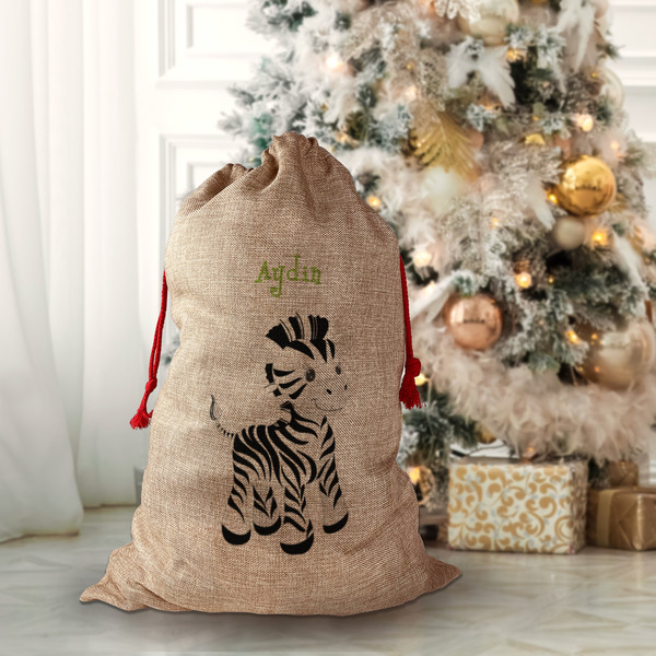 Safari Santa Bag - Front (stuffed)