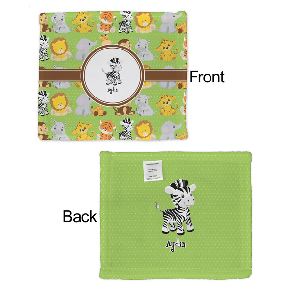 Safari Security Blanket - Front & Back View