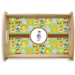 Safari Natural Wooden Tray - Small (Personalized)