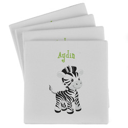 Safari Absorbent Stone Coasters - Set of 4 (Personalized)