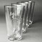 Safari Set of Four Engraved Pint Glasses - Set View