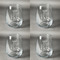 Safari Set of Four Personalized Stemless Wineglasses (Approval)