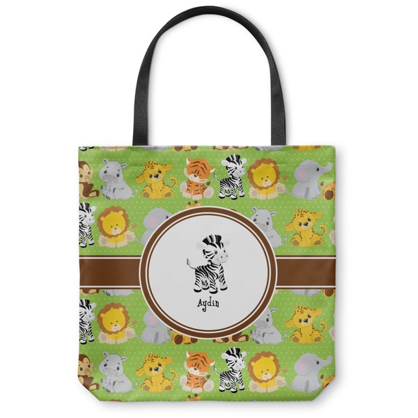 Custom Safari Canvas Tote Bag - Small - 13"x13" (Personalized)