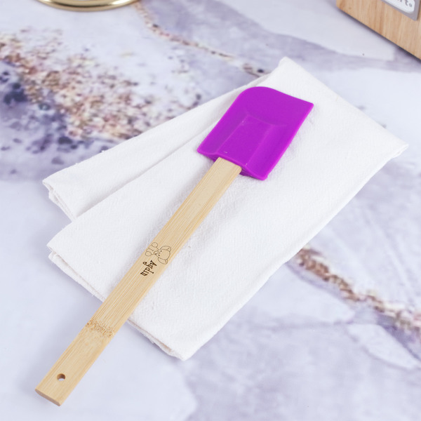 Safari Silicone Spatula - Purple - In Context