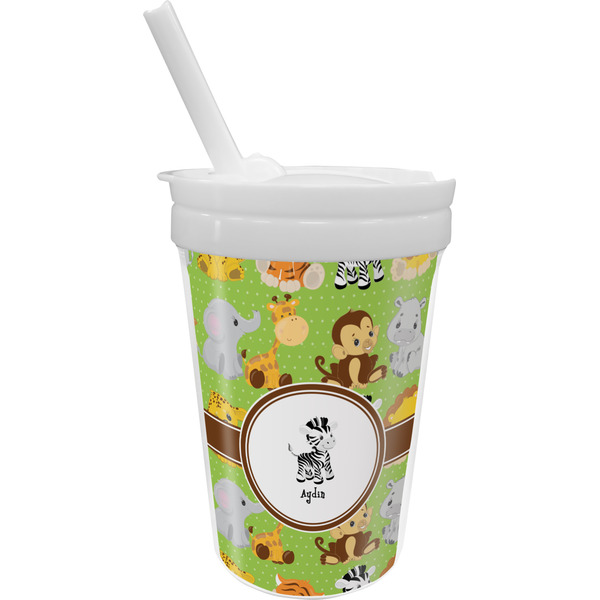 Custom Safari Sippy Cup with Straw (Personalized)