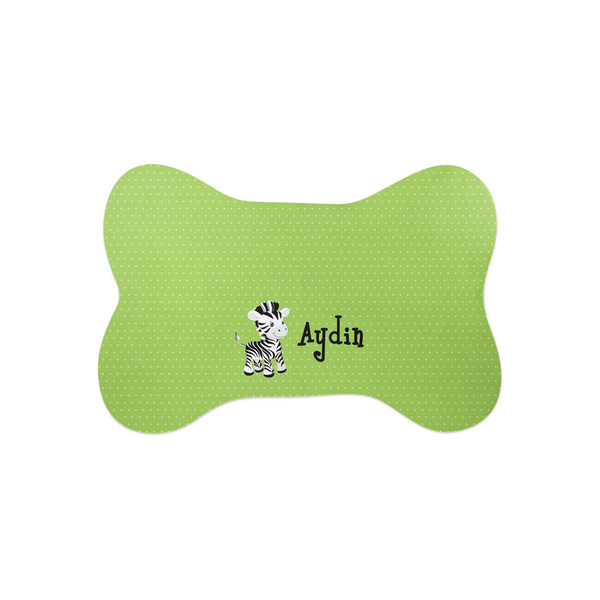 Custom Safari Bone Shaped Dog Food Mat (Small) (Personalized)