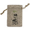 Safari Small Burlap Gift Bag - Front (Personalized)
