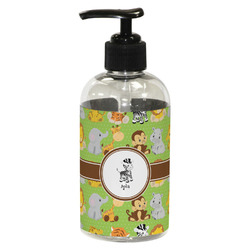 Safari Plastic Soap / Lotion Dispenser (8 oz - Small - Black) (Personalized)