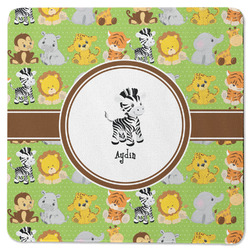 Safari Square Rubber Backed Coaster (Personalized)