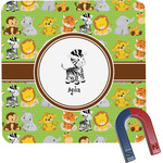 Safari Square Fridge Magnet (Personalized)