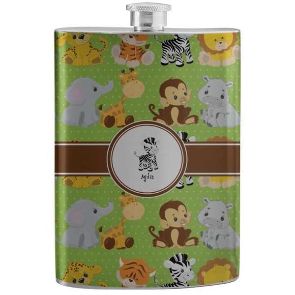 Custom Safari Stainless Steel Flask (Personalized)
