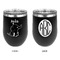 Safari Stainless Wine Tumblers - Black - Double Sided - Approval