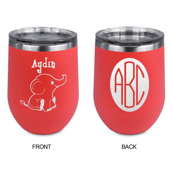 Safari Stainless Wine Tumblers - Coral - Double Sided - Approval