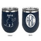 Safari Stainless Wine Tumblers - Navy - Double Sided - Approval