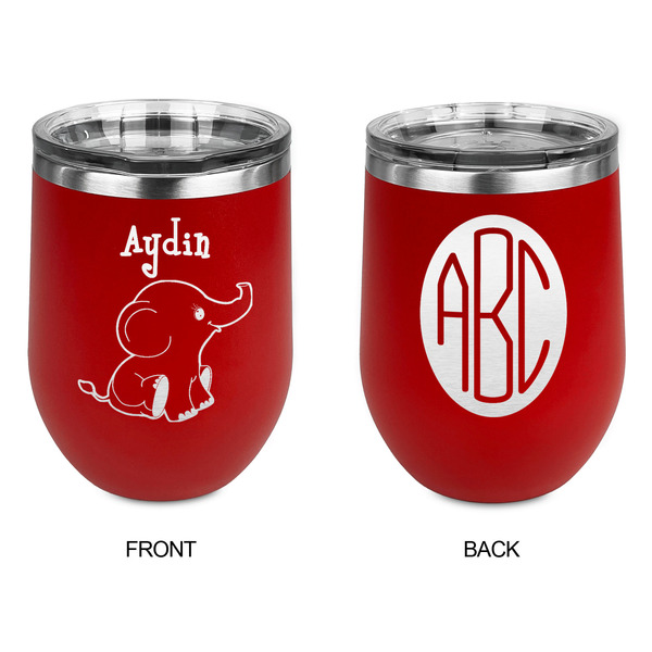 Safari Stainless Wine Tumblers - Red - Double Sided - Approval