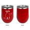 Safari Stainless Wine Tumblers - Red - Single Sided - Approval