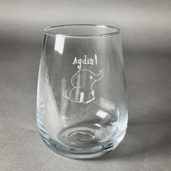 Safari Stemless Wine Glass (Single) (Personalized)