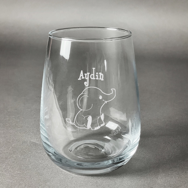 Custom Safari Stemless Wine Glass - Engraved (Personalized)