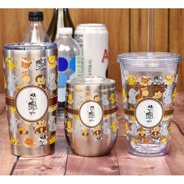 Safari Stemless Wine Tumbler - Full Print - In Context