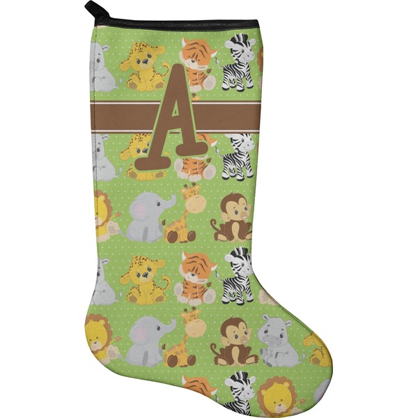 Custom Safari Holiday Stocking - Neoprene (Personalized)