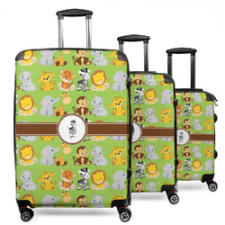 Safari 3 Piece Luggage Set - 20" Carry On, 24" Medium Checked, 28" Large Checked (Personalized)