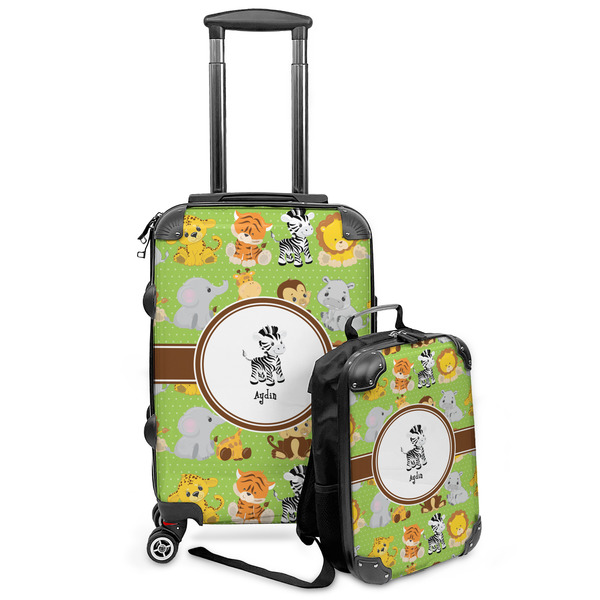 Custom Safari Kids 2-Piece Luggage Set - Suitcase & Backpack (Personalized)