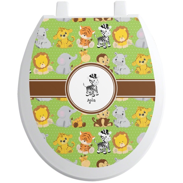 Custom Safari Toilet Seat Decal (Personalized)