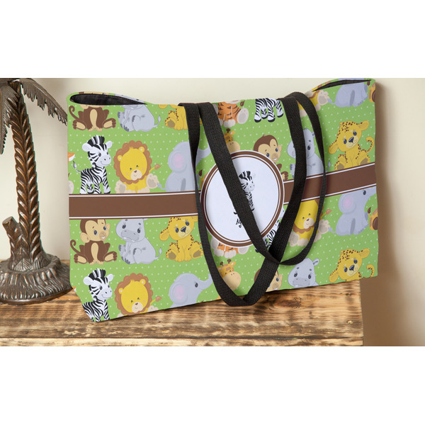 Safari Tote w/Black Handles - Lifestyle View