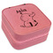Safari Travel Jewelry Boxes - Pink Leather (Personalized)