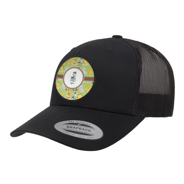 Custom Safari Trucker Hat - Black (Personalized)