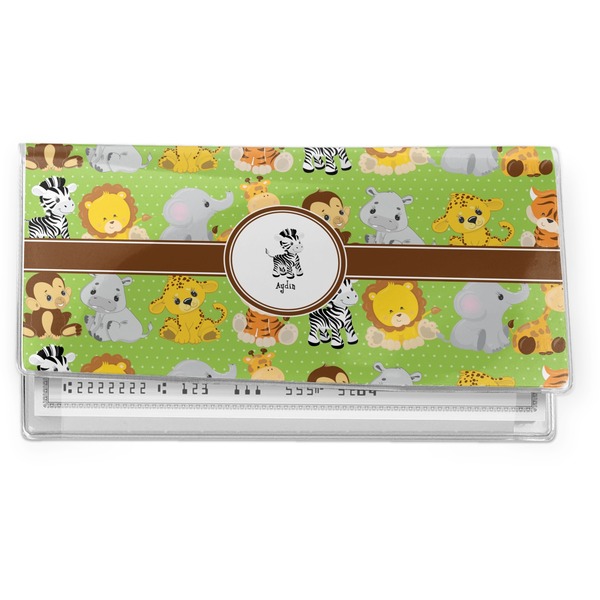 Custom Safari Vinyl Checkbook Cover (Personalized)