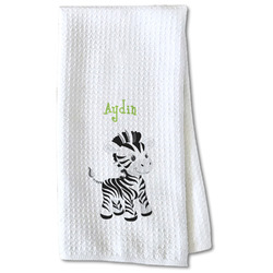 Safari Kitchen Towel - Waffle Weave - Partial Print (Personalized)