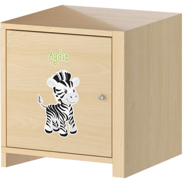 Safari Wall Graphic on Wooden Cabinet