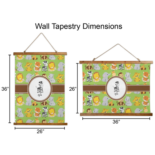 Safari Wall Hanging Tapestries - Parent/Sizing