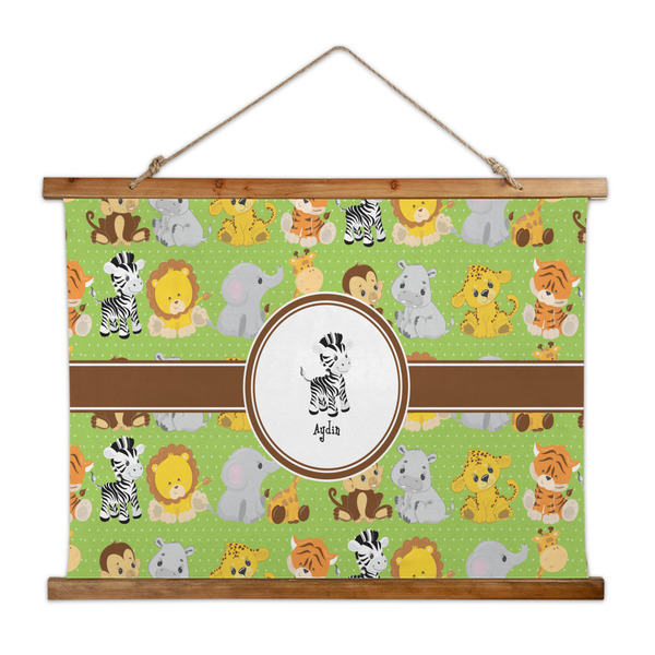 Custom Safari Wall Hanging Tapestry - Wide (Personalized)