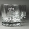 Safari Whiskey Glasses Set of 4 - Engraved Front